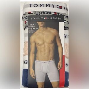 Tommy Hilfiger 3-Pack Boxer Briefs Medium (32-34) Gray/Peach/Navy